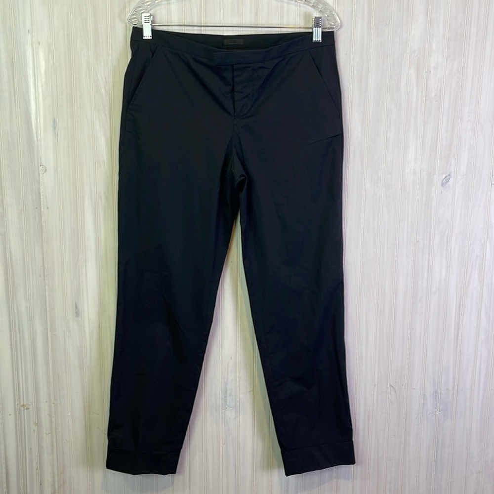 ATM LIGHTWEIGHT CUFFED Striped dress pants 6